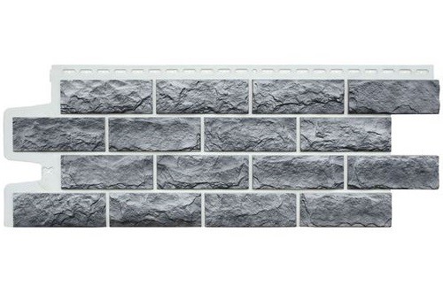 Фасадные панели Grand Line Колотый Камень Гранит, Шов белый купить в Домодедово