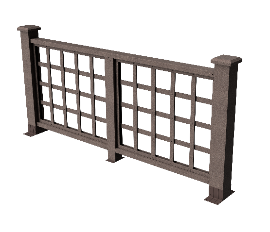 Ограждения декоративное ДПК GRINDERDECO Дувр венге купить в Домодедово