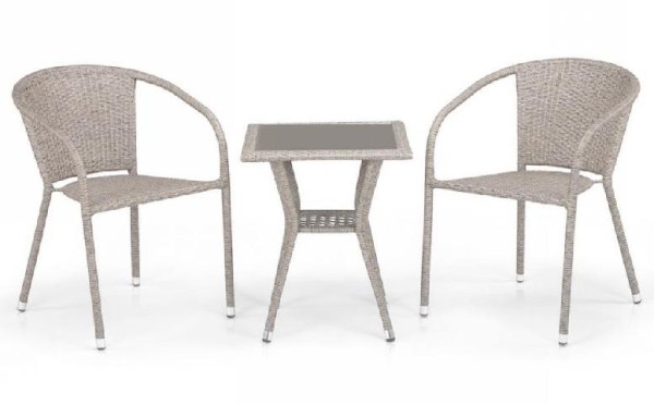 Комплект плетеной мебели AFINA из иск. ротанга T25C/Y137C-W85 Latte 2Pcs купить в Домодедово