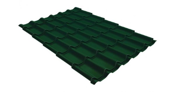 Металлочерепица классик 0,5 Satin RAL 6005 зеленый мох купить в Домодедово