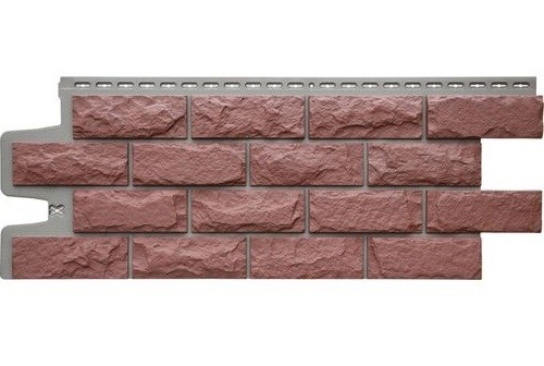 Фасадные панели Grand Line Колотый Камень Корица, Шов тёмно-бежевый купить в Домодедово