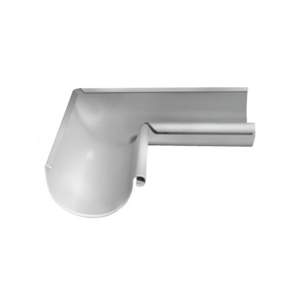 Водосток Grand Line 125x90 – Угол внутренний 90° RAL 9003 купить в Домодедово