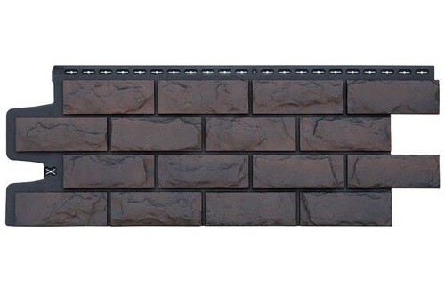 Фасадные панели Grand Line Колотый Камень Трюфель, Шов черный купить в Домодедово