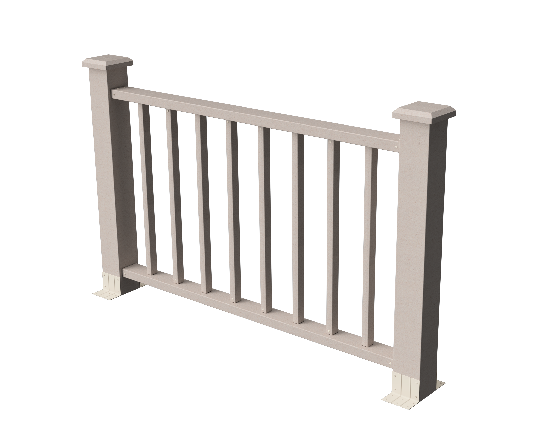 Ограждения декоративное ДПК GRINDERDECO Альма 1500 со скрытым крепежом выбеленый дуб купить в Домодедово