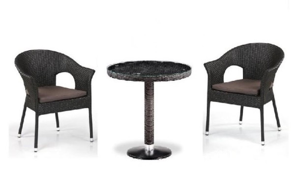 Комплект плетеной мебели AFINA из иск. ротанга T601/Y79A-W53 Brown 2Pcs купить в Домодедово