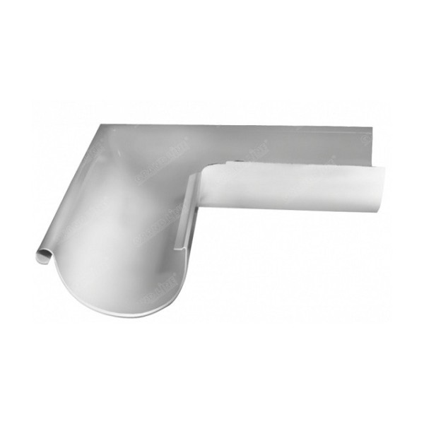 Водосток Grand Line 125x90 – Угол наружный 90° RAL 9003 купить в Домодедово