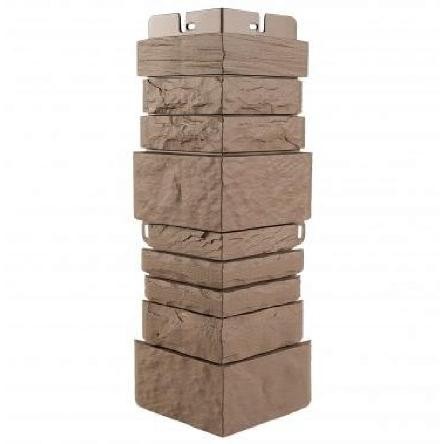 Угол наружный Альта-Профиль Скалистый камень ЭКО Терракотовый купить в Домодедово