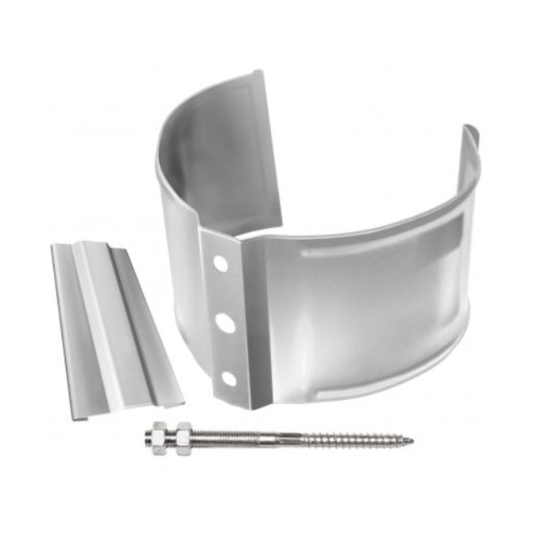 Водосток Grand Line 125x90 – Хомут трубы (на кирпич) RAL 9003 купить в Домодедово