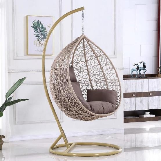 Кресло Подвесное из искусственного ротанга AFM-169A-LB Beige купить в Домодедово