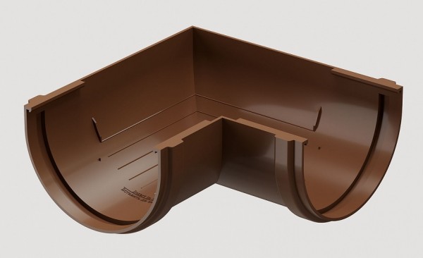 Угловой элемент 90˚ПВХ Docke STANDART Светло-коричневый купить в Домодедово