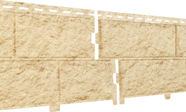 Фасадная панель Ю-Пласт Стоун-хаус камень золотистый (двойной замок) купить в Домодедово