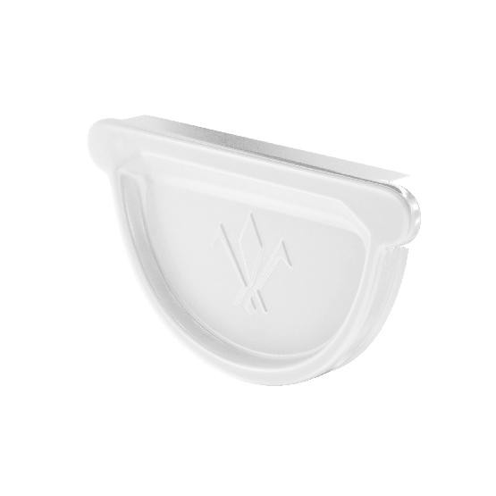 Водосток Aquasistem, система 125x90 - Заглушка универсальная с резиновым уплотнителем RR 20 Белый купить в Домодедово