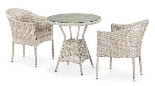 Комплект плетеной мебели AFINA из иск. ротанга T705ANT/Y350-W85 Latte 2Pcs купить в Домодедово