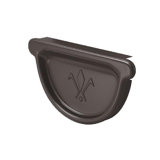 Водосток Aquasistem, система 150/100 -  Заглушка универсальная с резиновым уплотнителем RR 32 Тёмно Коричневый купить в Домодедово