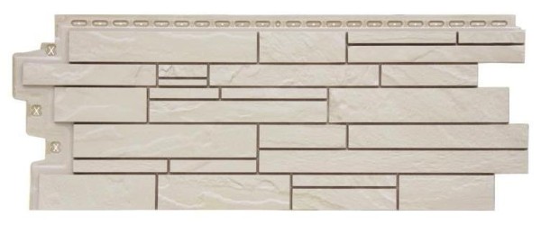 Фасадная панель Grand Line Скала Стандарт молочный купить в Домодедово