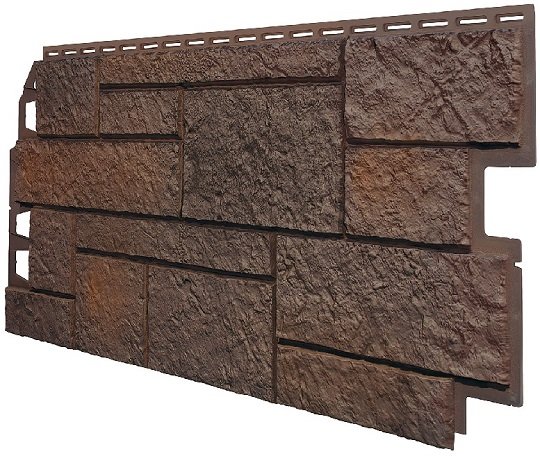 Фасадная панель VOX Sandstone (Сандстоун) темно коричневый купить в Домодедово