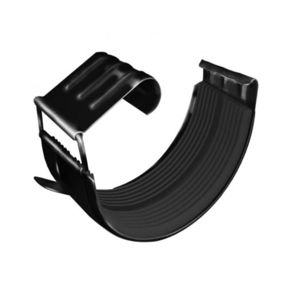 Водосток Grand Line 125x90 – Соединитель желоба RAL 9005 купить в Домодедово