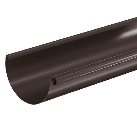 Водосток Aquasistem, система 150/100 - Водосточный желоб 3.00м RR 32 Тёмно Коричневый купить в Домодедово