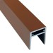 П-профиль Алюминиевый EasyDecking 35x25 Коричневый купить в Домодедово