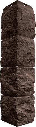 Угол наружный Альта-Профиль Туф ЭКО Коричневый купить в Домодедово