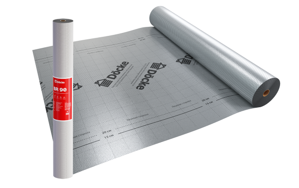 Пароизоляционная пленка c теплоотражающим слоем Docke, BR 90 купить в Домодедово