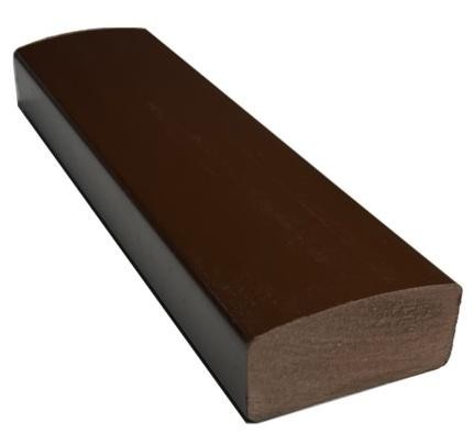 Лавочный брус Ecodecking Некст полнотелый глянцевый 70х35 шоколад купить в Домодедово