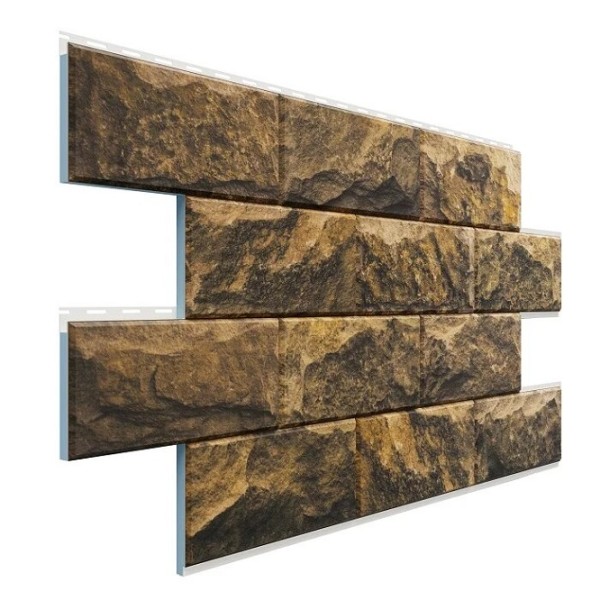 Фасадная термопанель Доломит Дагестанский камень Тигровый глаз купить в Домодедово