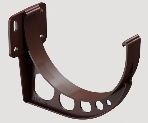 Кронштейн желоба ПВХ Docke STANDART Тёмно-коричневый купить в Домодедово