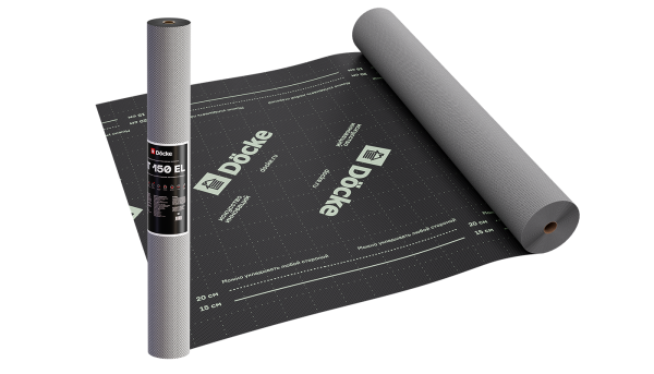 Супердиффузионная мембрана Docke, АT 150 EL трёхслойная, (универсальная с клеевой полосой) купить в Домодедово