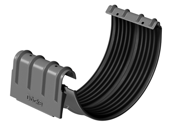 Соединитель желобов D125 Döcke STAL PREMIUM Графит, (RAL 7024) купить в Домодедово