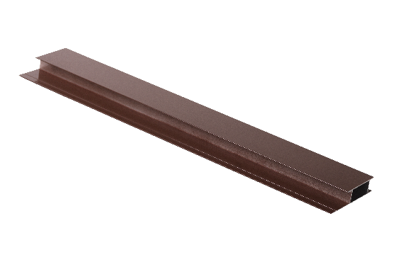 Профиль стыковочный, алюминиевый, бурый купить в Домодедово