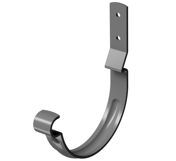 Карнизный крюк короткий (гнутый) D125 Döcke STAL PREMIUM Графит, (RAL 7024) купить в Домодедово