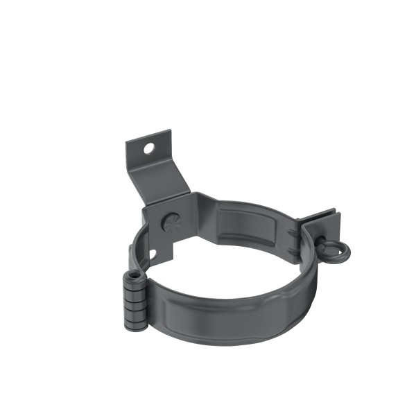 Водосток Aquasistem, система 125x90 - Декоративный хомут трубы под дерево с комплектом крепления RR 23 Маренго купить в Домодедово