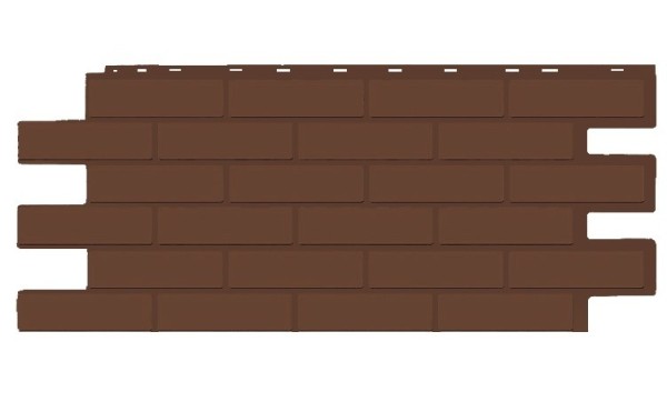 Фасадная панель T-Siding Кирпич Модерн Эко Браун купить в Домодедово