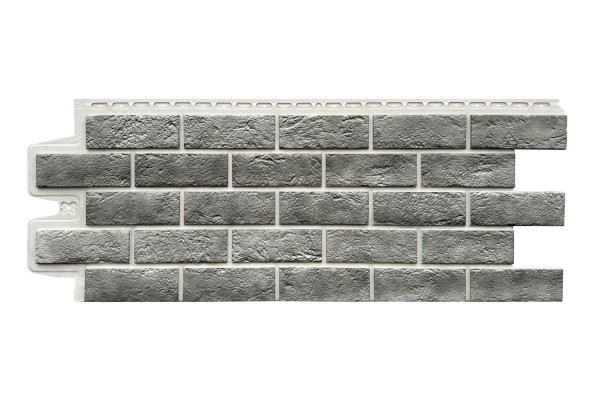 Фасадная панель Grand Line Состаренный кирпич Элит гранит, ШОВ белый купить в Домодедово