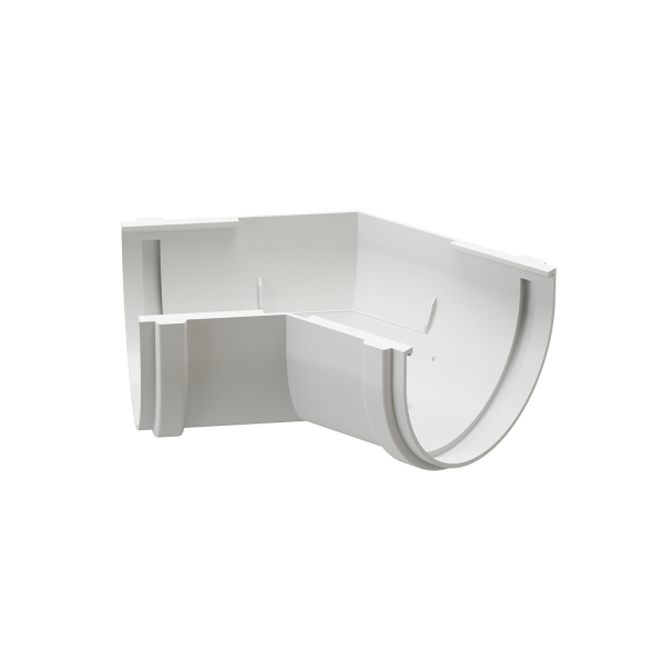 Угол желоба универсал 135˚ Docke Premium ПВХ - Пломбир купить в Домодедово