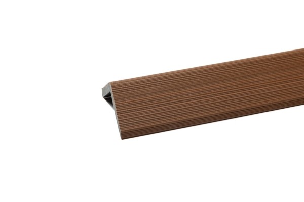 Уголок торцевой Ecodecking Скай коэкструзия 45х45х3000 Тик купить в Домодедово