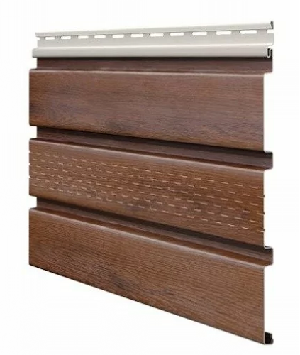 Софит ламинированный VOX UNICOLOR с центральной перфорацией, Коричневый купить в Домодедово