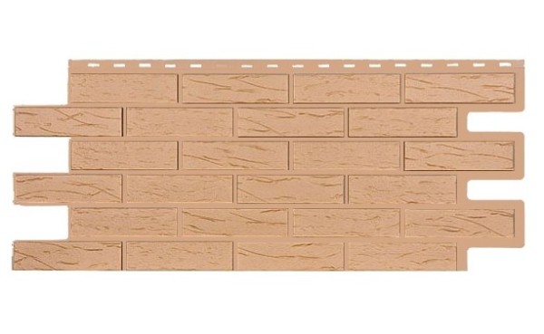 Фасадная панель T-Siding Кирпич Саман Эко Крем купить в Домодедово