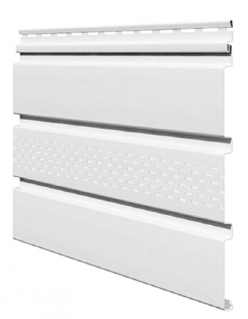 Софит ламинированный VOX UNICOLOR с центральной перфорацией, Белый купить в Домодедово